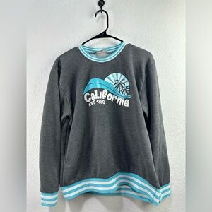 Wear Code Mens Blue/White/Gray California Sweatshirt Size M